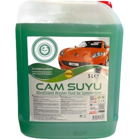Resim BELLA CAR CARE Cam Suyu 5 Lt Çiçek Bahçesi Parfümlü ve Şampuanlı Yazlık 
