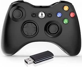 Resim BELOPERA Wireless Controller for Xbox 360, 2.4GHZ Game Controller Remote for PC Windows 7/8/10/11 with Receiver Adapter (Black) 