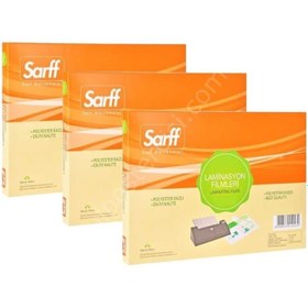 Resim Sarff 125 Micron (70x100mm) Parlak Laminasyon Filmi Şeffaf 100 Adet 