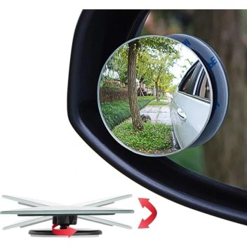 Xuweiwei Ultra Net Genis Oyun Aynasi 2 Adet 360 Derece Doner Ayna Aksesuari Siyah