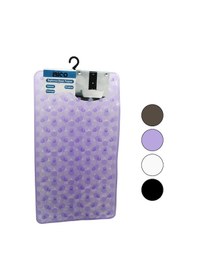 Resim Dikdörtgen - Lüx Pvc Petek Desen - Şeffaf-buzlu 98pcs Vantuz Kaydırmaz Banyo - Küvet Paspas 37x68cm 4741 Ahşap 