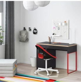 Resim Çalışma Masası, Antrasit-kırmızı, 105x50 Cm Gri 