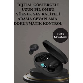 Resim Store Mania Ieg™ Nabız Ölçer Hediye Bileklikli Akıllı Saat ve Dijital Göstergeli Bluetooth Kulaklık Ço 