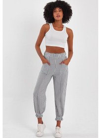 Resim Alexander Gardi Alexandergardı Paçası Büzgülü Jogger Pantolon B23-0065 Mavi 