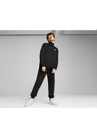 Resim Puma Ess Poly Suit Erkek Günlük Eşofman Takımı 68484701 Siyah Siyah 