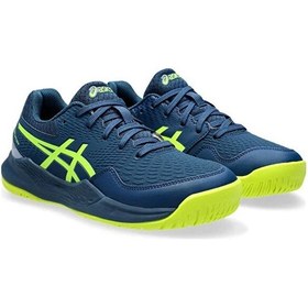 Resim Asics Büyük Unisex Çocuk Lacivert Yeşil Tenis Ayakkabısı 1044a067-404 Karışık 