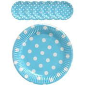 Resim Kına Atölyesi Doğum Günü Puantiyeli Tabak 8 Adet 