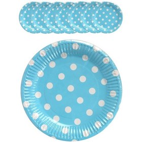 Resim Kına Atölyesi Doğum Günü Puantiyeli Tabak 8 Adet 