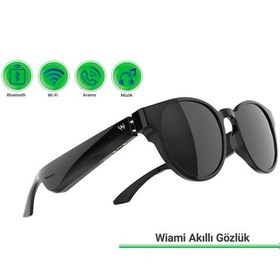 Resim Wiami Akıllı Güneş Gözlüğü - Bluetooth, Sesli Komut Ve Stereo Hoparlör Siyah 