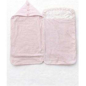 Resim Ayıcıklı Dantelli Yenidoğan Bebek Kundak ve Alt Açma Seti Pembe 