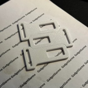 Resim Gadget Gurme Üstün Kalite 3D Baskılı Evcil Hayvan Kemer Tokası Beyaz 4 ADET 