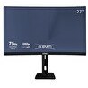 Resim Technopc TPL27CS 27" FHD VA 8ms 250Nit HDMI-DP-VGA Asansörlü Ayak Curved Monitör TPMNT10F080656 
