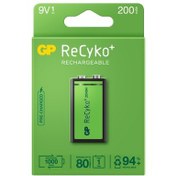 Resim GP 9V 200 mAh Şarjlı Tekli Paket GP20R8HEM-2GB1 GP 9V 200 mAh Şarjlı Tekli Paket GP20R8HEM-2GB1