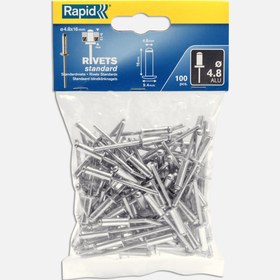 Resim Rapid Perçin 4,8X16 mm Alu Poşet 100 Adet 
