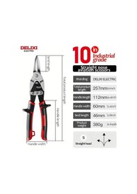 Resim Xuweiwei Delixi 10 Inç Düz Başlı Metal Makas Endüstriyel Yapı İnşaat 