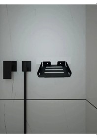 Resim Kitaro Kendinden Yapışkanlı Ve Vidalı Sabunluk Mat Siyah Çok Renkli 