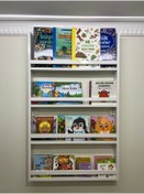 Resim Üsküp Yapı Dekoratif Mdf Duvar Rafı & Kitaplığı Montessori Çoçuk Kitaplığı 