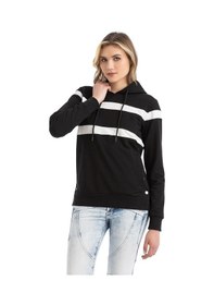 Resim Wl364 Striped Legend Luxe Women Sweatshirt Siyah 