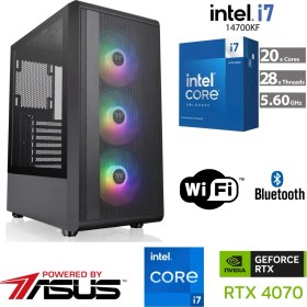 Resim Asus 12 GB Rtx 4070 – Gaming Pc Ddr5 – Intel Core I7 14700KF – 32 GB Ddr5 Ram – 1 Tb M.2 SSD – Sıvı Sogutmalı 