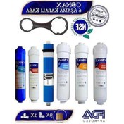 Resim Flybuy Kapalı Kasa 6 Aşamalı Filtre Seti - Ekstra Mineral, Dirsekli, Tüm Sistemler İçin 6 Adet Dirsekli 