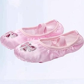 Resim GALPADA Çocuk Bale Ayakkabıları Çocuk Terlikleri Kız Bale Ayakkabıları Taban ları Pointe Terlik Uygulama Çocuklar Yoga ları Şerit Terlik 