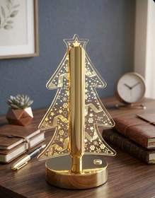 Resim Şık Görünümlü 3 Modlu Dekoratif Usb Şarjlı Masa Lambası 22cm Modern Abajur 