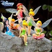 Resim 6 Parça Disney Çiçek Peri Prensesi, Tatil Karakter Bebekleri ve Dekorasyon Seti, Parti Masası Süsü, Arkadaşlar İçin Hediye, Aile Toplantıları, Bahçe Çim Süslemeleri, Oturma Odası Doğum Günü Hediyeleri için Uygun Koleksiyonluk Minyatür Figürler 