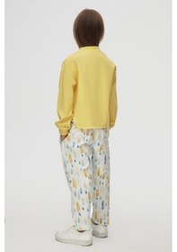 Resim Nk Kids 58560 Kız Çocuk Ekru-mavi Sharp Pantolon Ekru - Mavi 