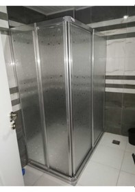 Resim Nokta Duşakabin 120 x 90 Teknesiz Mika Camlı Paslanmaz Alüminyum Profilli Dikdörtgen Duşakabin Şeffaf 