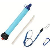 Resim Willowhaven Blue 528.34 Galon Taşınabilir Su Arıtma Çubuğu Kamp Dağcılık Acil Durum Filtresi 