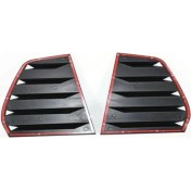 Resim Leader Golf 7 - 7,5 2012 - 2020 Için Uyumlu Kelebek Cam Kaplaması R Parlak Siyah Abs (Piano Black) 