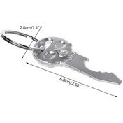 Resim Tongxida Kafatası Şişe Açacağı Anahtarlık Boyutu: 6.8x2.8 Cm 5 Adet, Pratik Tasarım 