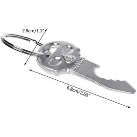 Resim Tongxida Kafatası Şişe Açacağı Anahtarlık Boyutu: 6.8x2.8 Cm 5 Adet, Pratik Tasarım 