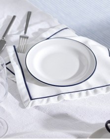 Resim Madame Coco Retro 4'lü Pasta Tabağı Seti - Mavi/beyaz Çok Renkli 