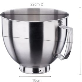Resim Korkmaz Pro-Mix 1600W Stand Mikser - 4,7 Lt Paslanmaz Çelik Kase, Döküm Gövde ve 11 Kademeli Hız Ayarı, Siyah Satin 