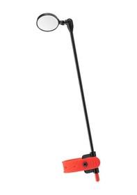 Resim Suntek Bisiklet Kaskı Aynası Alüminyum Siyah-kırmızı 