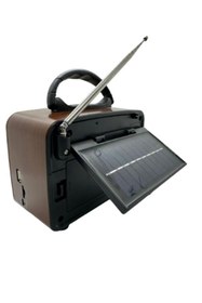 Resim ataşbey Rt-826 Orta Boy Güneş Enerjili Bluetooth, Nostalji , Fm/am/sw 3 Band Radyo ,usb, Sd ,aux Mp3 Player 