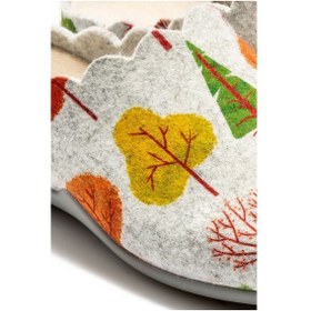 Resim Twigy Green Kadın Ev Terliği Gri 36/41 CC0149J Çok Renkli 