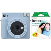Resim ASİTAN Instax Fujifilm Sq1 Buz Mavi Fotoğraf Makinesi+Askı+Pil+20'Li Film 