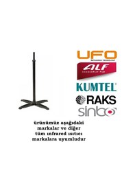Resim Ufo Alf Kumtel Uyumlu Metal Siyah Lüx İnfirared Isıtıcı Ayak 