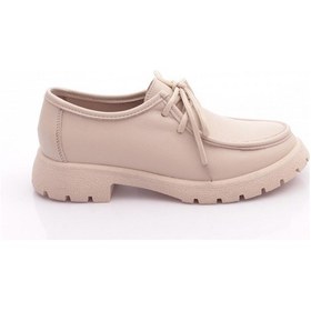 Resim Dgn 4247 Kadin Loafer Ayakkabi Bej 