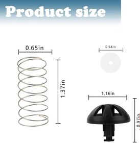 Resim Kahve Makinesi Demleme Sepeti Alt Yaylı Tıpa Kitleri Bay Coffee Hamilton Brew Basket 185774-000-000,154446-000-000 için Yedek (Siyah 2 Paket) 