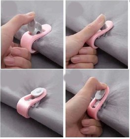 Resim 12 Li Mandallı Yorgan Kılıfı Nevresim Sabitleme Klips Takımı 