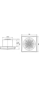 Resim Soler&Palau Soler Palau Silent 200 Crz Timer 120MM M³/h 180 Db 33 Sessiz Tasarruflu Ortam Havalandırma Fanı Agmair Agm 