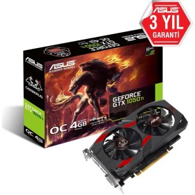 Resim Asus GEFORCE CERBERUS GTX 1050 TI 4GB 128bit GDDR5 1480MHz OC DVI HDMI DP (CERBERUS-GTX1050TI-O4G) EKRAN KARTI 