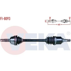 Resim Veka-Fi8093 Komple Aks Sol Ön Fiat Marea Liberty (185) 1.6I 16V M 515300372 