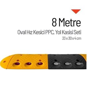 Resim Oval Hız Kesici PPC Set Yol Kasisi 8 M-3252 