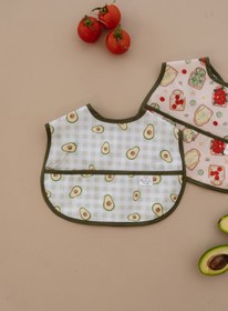 Resim Oh La La Koala For Little Ones Yeşil Biyeli 2li Sıvı Geçirmez Mama Önlüğü 6-36 AY 