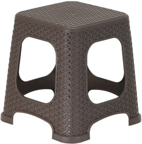 Resim Luna Galleon Design Star Rattan Küçük Tabure Kahverengi 