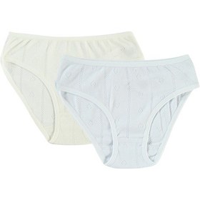 Resim Civil Girls Kız Çocuk 2'li Külot 2-10 Yaş Ekru-beyaz 82334113023w1 Beyaz - Ekru 